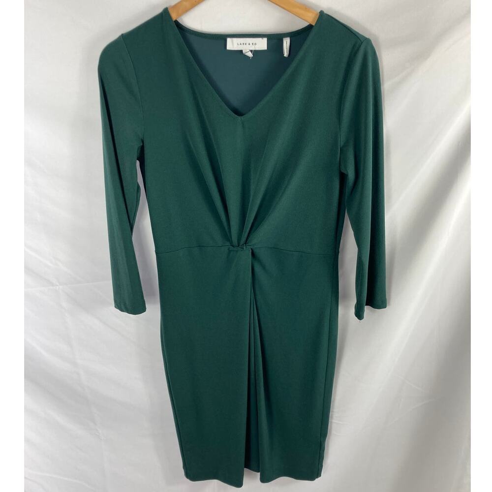 Lark & Ro Green Twist Front Dress Size 4